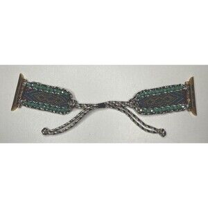 Friendship Bracelet Apple Watch Band Beaded Adjustable Aztec Bolo NWOT